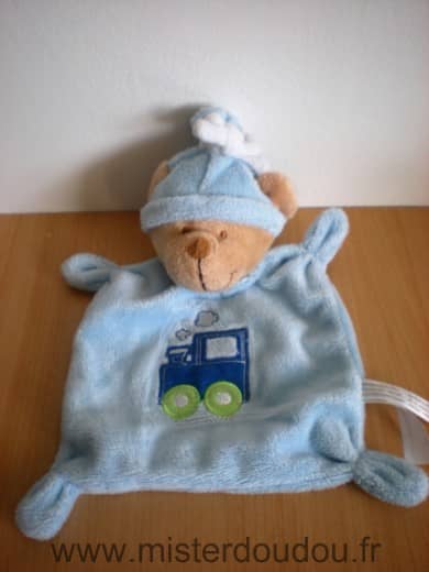 Nicotoy Ours Bleu train - Très bon état
