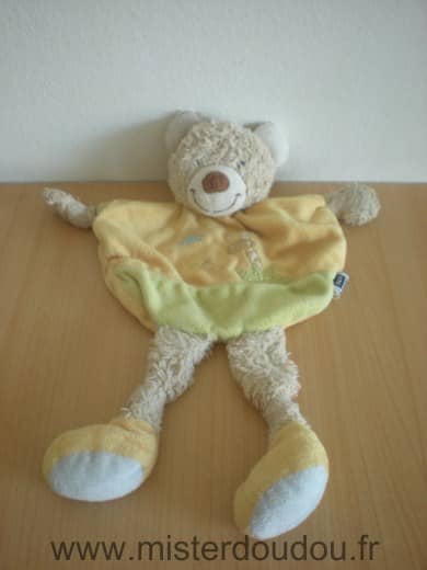 Tex Ours Jaune vert motif girafe - Mauvais état