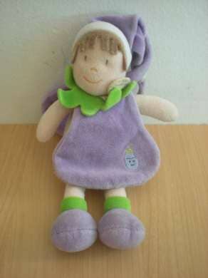 Doudou et compagnie Poupée Mauve - Très bon état