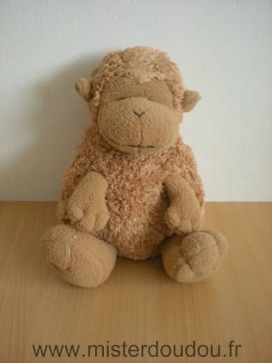 Doudou et compagnie Singe Marron - Très bon état