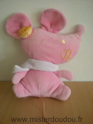 Corolle Souris Rose écharpe rose - Très bon état