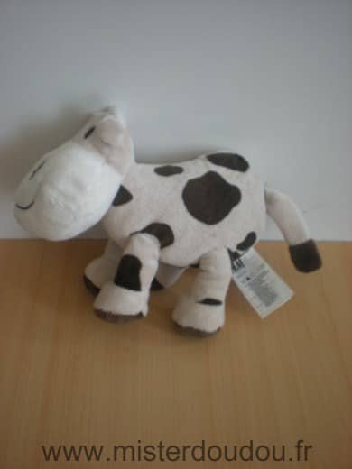 H et m Vache Ecru taches marron - Très bon état