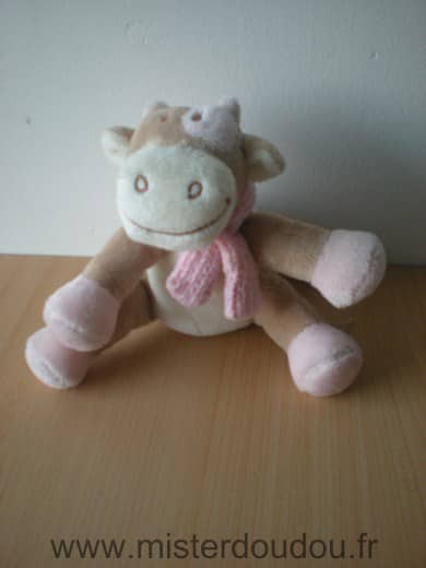 Noukie s Vache Lola beige rose - Très bon état