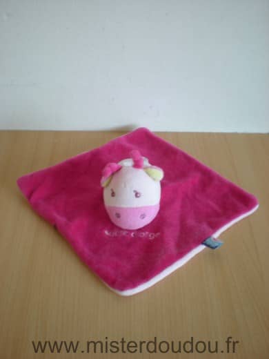 Sucre d orge Vache Carre rose fushia - Très bon état