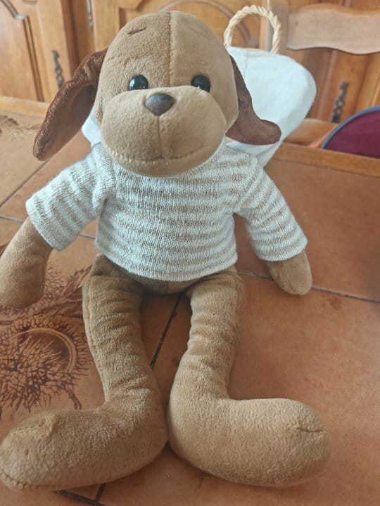 Chien peluche marque nounours