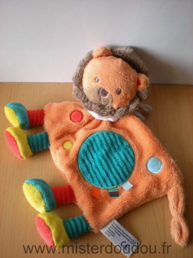 Lion Simba orange rond bleu Nicotoy