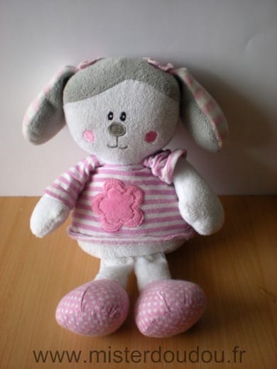 Lapin Gris rose blanc Maxita