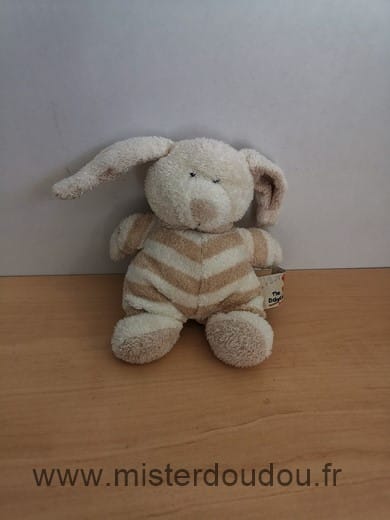 Lapin Beige ecru raye Nicotoy