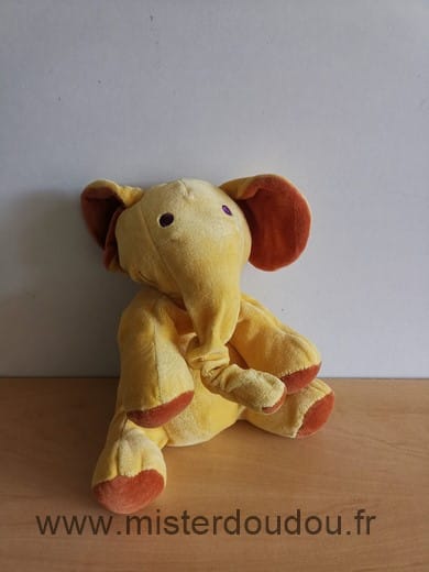 Eléphant Jaune marron Marese