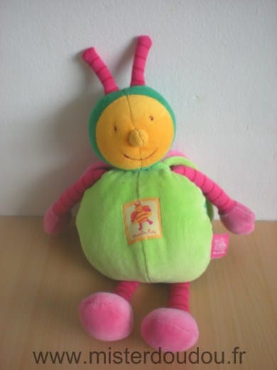 Abeille Vert rose Moulin roty
