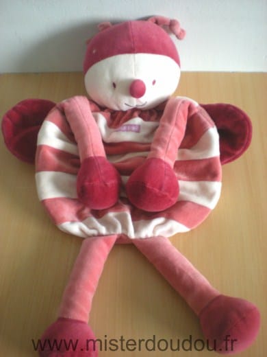 Abeille Rose rouge ecru Sucre d orge