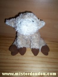 Agneau Beige blanc marron Logitoys