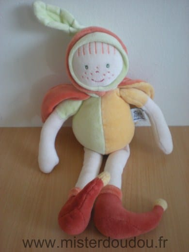 Bonhomme Jaune vert rouge Moulin roty