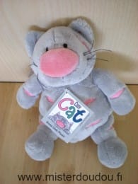 Chat Gris rose Anna club plush
