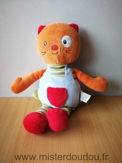 Chat Orange bleu Bébé9