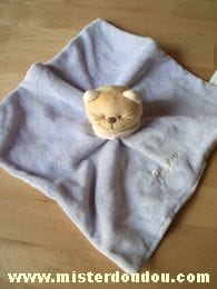 Chat Mauve foulard écru Bengy
