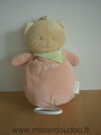 Chat Patou rose foulard vert Bengy
