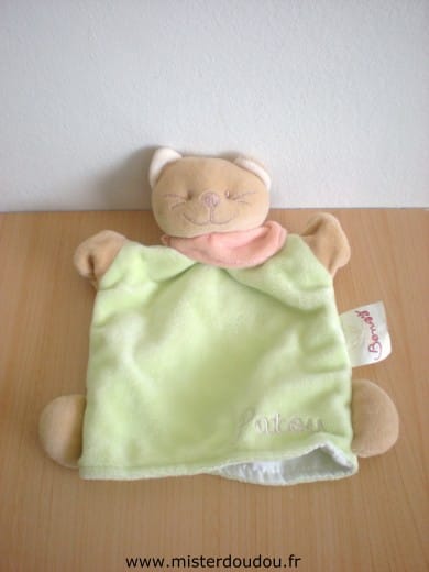 Chat Vert foulard rose Bengy