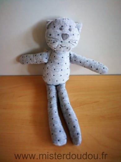 Chat Gris etoiles Bout chou
