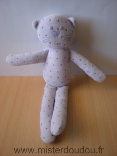 Chat Mauve etoiles Bout chou