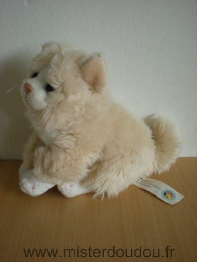 Chat Beige blanc nez rose Impexit