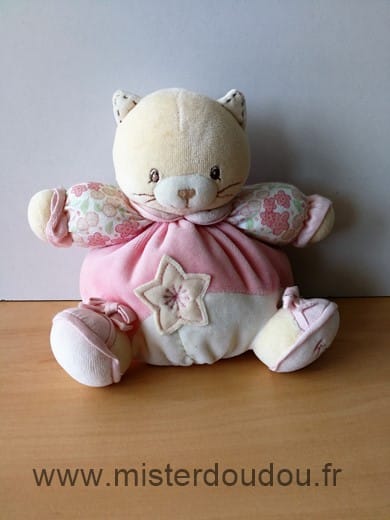 Chat Rose blanc etoile Kaloo