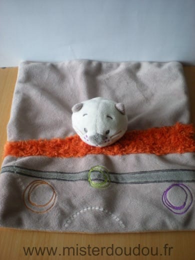 Chat Beige orange Kiabi baby