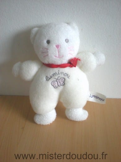 Chat Blanc ecru Luminou
