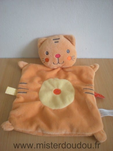 Chat Orange rond jaune Nicotoy
