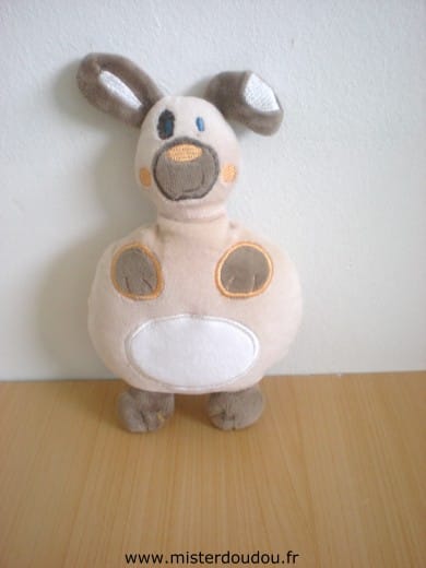 Chien Beige blanc Auchan
