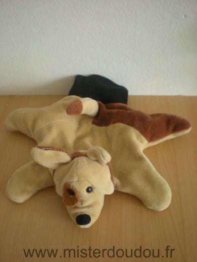 Chien Chien gant beige noir Beleduc