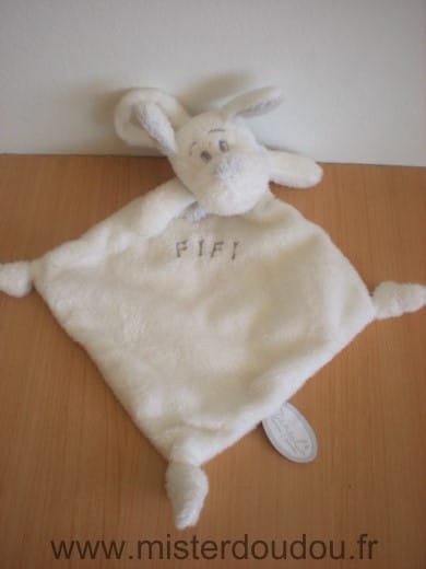 Chien Fifi blanc gris Dimpel