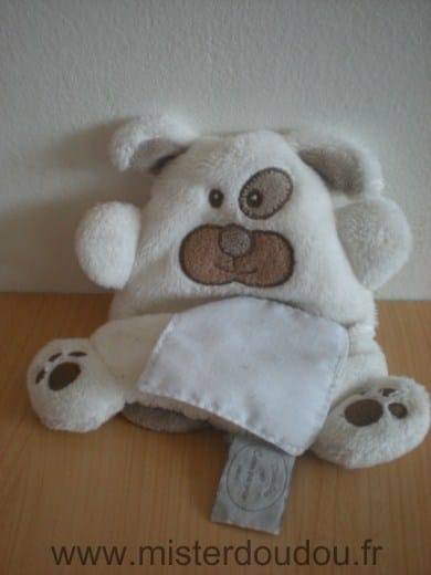 Chien Ecru beige Doudou et compagnie
