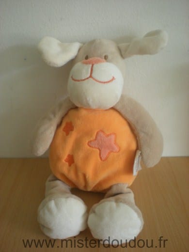 Chien Orange beige etoiles Doukidou