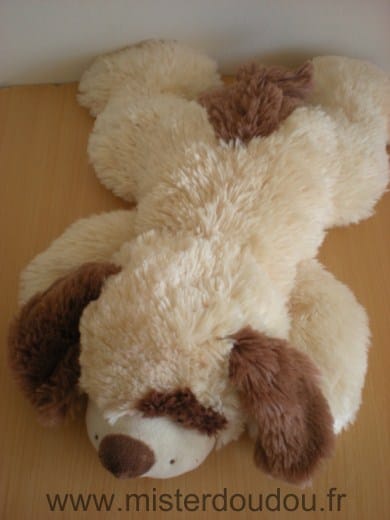 Chien Peluche beige marron Gipsy