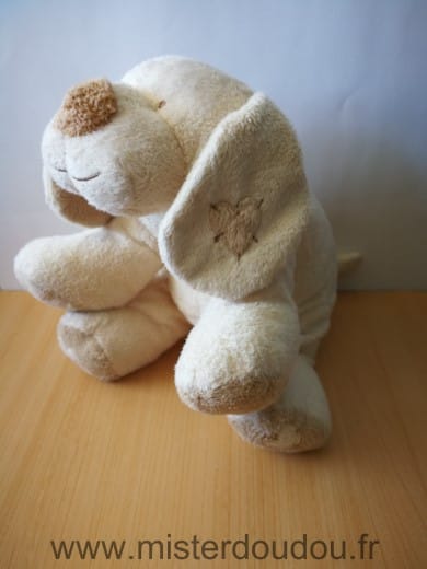Chien Beige coeur Maxita