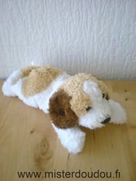 Chien Blanc beige marron Nicotoy
