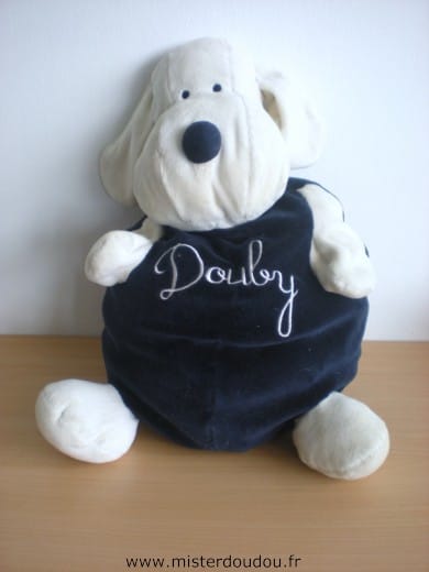 Chien Bleu marine blanc douby Nicotoy