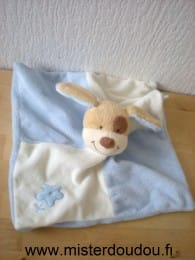 Chien Ecru bleu cocard marron Nicotoy