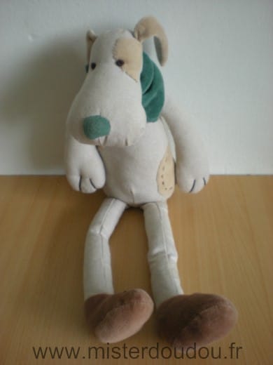 Chien Gris foulard vert Zara home