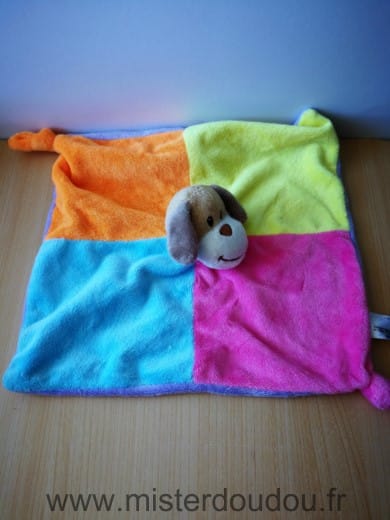 Chien Rose jaune bleu orange Zeeman