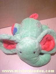 Eléphant Vert rouge bleu Addex