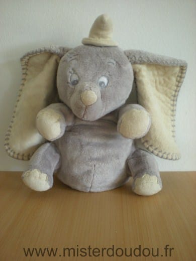 Eléphant Dumbo gris ecru Disney