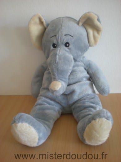 Eléphant Gris jaune Max et sax