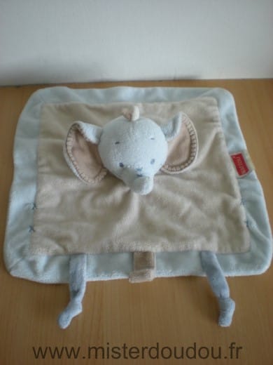 Eléphant Beige bleu Nattou