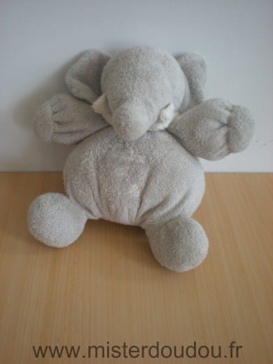 Eléphant Gris Tartine et chocolat