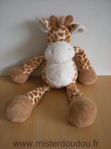 Girafe Blanc taches marron Nicotoy
