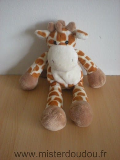 Girafe Ecru taches rousses Nicotoy