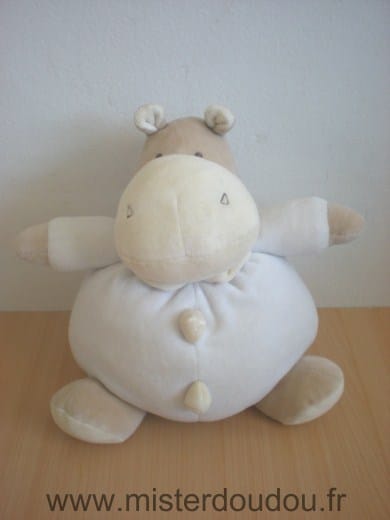 Hippopotame Bleu jaune Baby sun