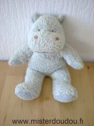 Hippopotame Tissus eponge gris Bengy